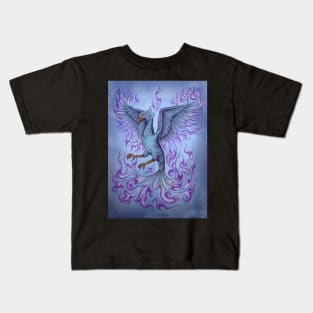 Phoenix with the violet flame Kids T-Shirt